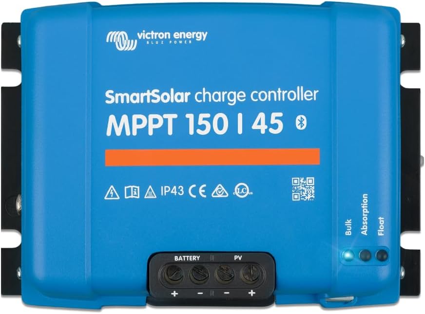 Victron Energy SmartSolar MPPT Solar Charge Controller (Bluetooth) - Charge Controllers for Solar Panels - 150V 35 amp 12/24/36/48-Volt