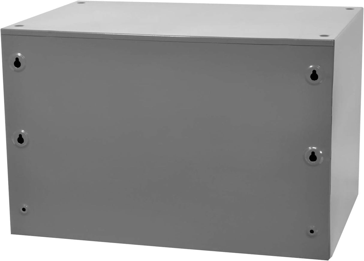 Akro-Mils Steel Garage Storage Cabinet, Small Parts Organizer Metal Cabinet for Hardware, Nails, Screws, Bolts, Nuts, and More, 17" W x 11" D x 11" H, 28-Drawer, Gray Cabinet/Blue Drawers (19228)