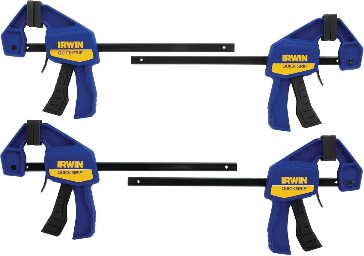 IRWIN QUICK-GRIP One-Handed Mini Bar Clamp 2 Pack, 6", 1964743