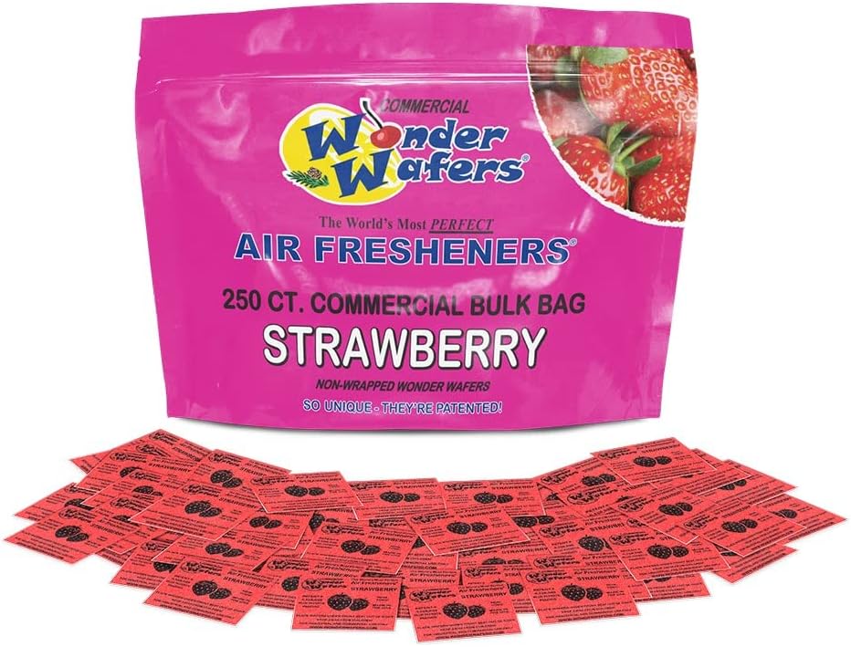 Wonder Wafers 250 Count New Leather Unwrapped Automobile Professional Use Air Fresheners Car and Truck Detail