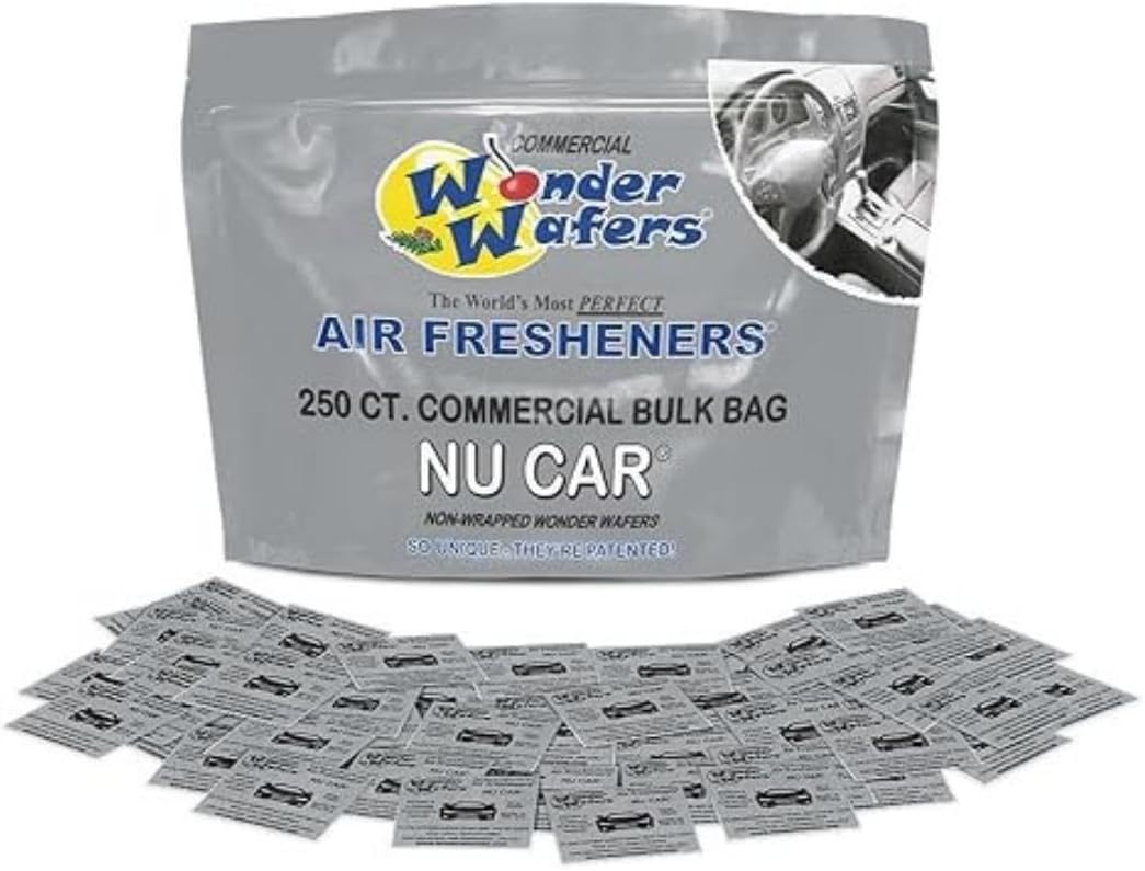Wonder Wafers 250 Count New Leather Unwrapped Automobile Professional Use Air Fresheners Car and Truck Detail