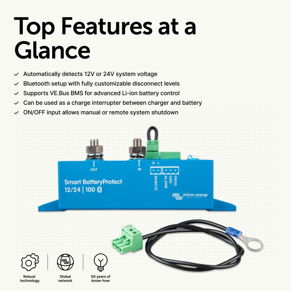 Victron Energy Smart BatteryProtect 12/24-Volt 100 amp (Bluetooth)