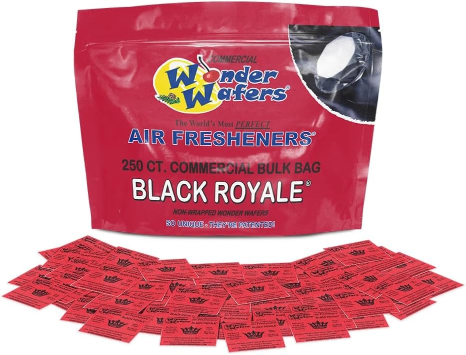 Wonder Wafers 250 Count New Leather Unwrapped Automobile Professional Use Air Fresheners Car and Truck Detail