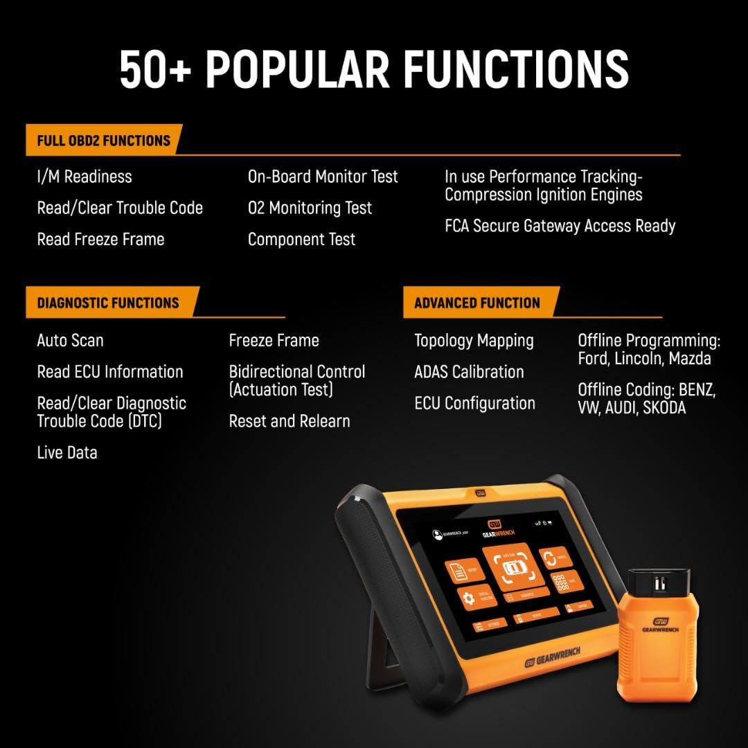 GEARWRENCH 7" Wireless Bi-Directional Diagnostic Scanner Tablet | GWSMART07