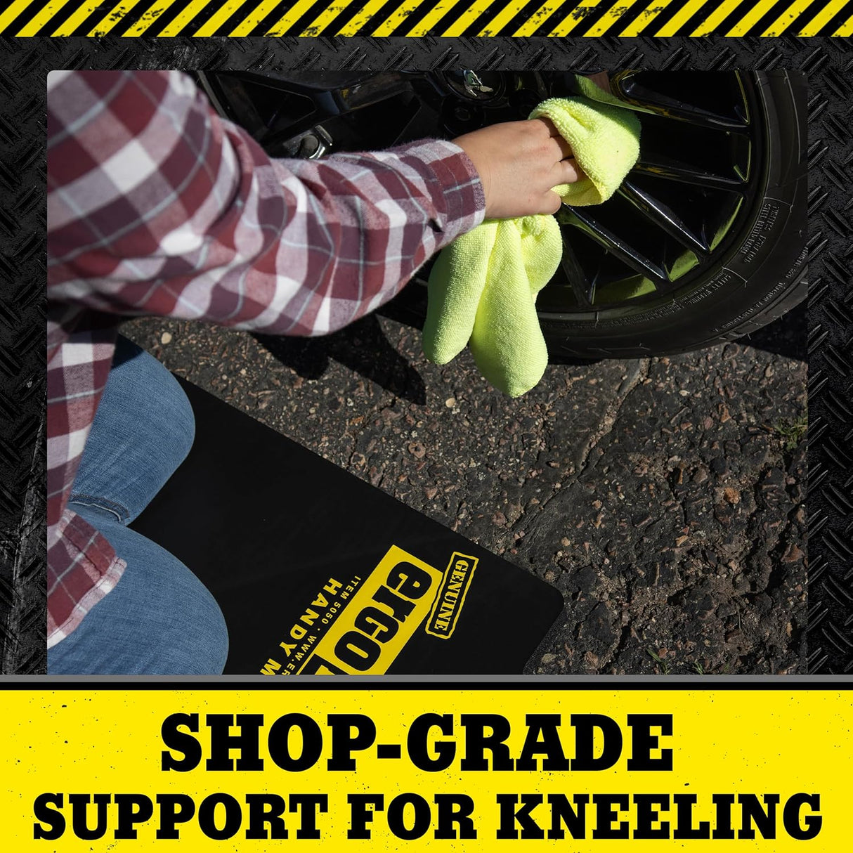 Foam Kneeling Pad – Extra Thick 1” Kneeling Mat 14” x 21” | Large Working Pad for Knees & Back | Heavy-Duty Anti-Fatigue Knee Mat | Portable Industrial Kneeling Pad