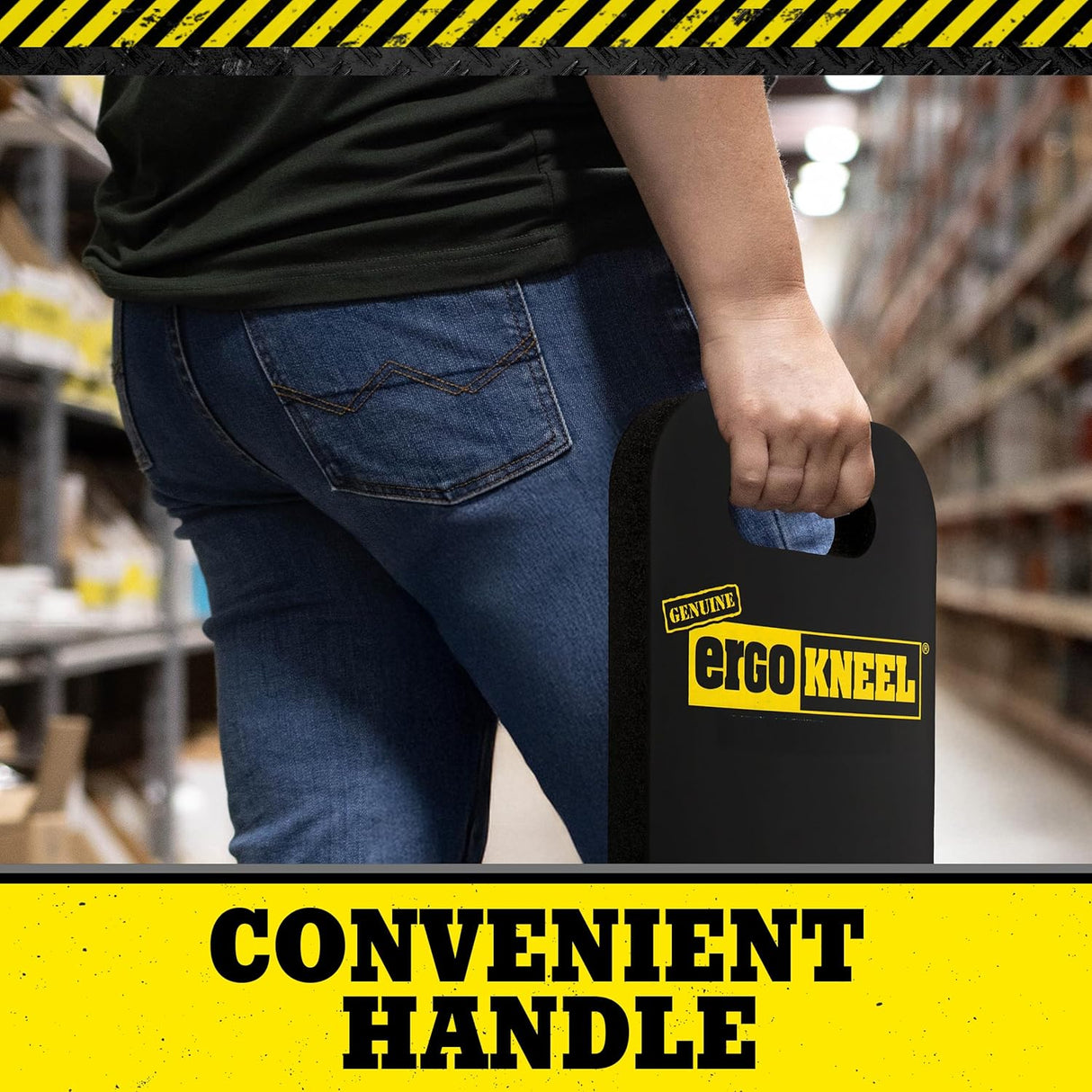 Foam Kneeling Pad – Extra Thick 1” Kneeling Mat 8” x 20” | Working Pad for Knees & Back | Heavy-Duty Anti-Fatigue Knee Mat | Portable Industrial Kneeling Pad, Garden Mat