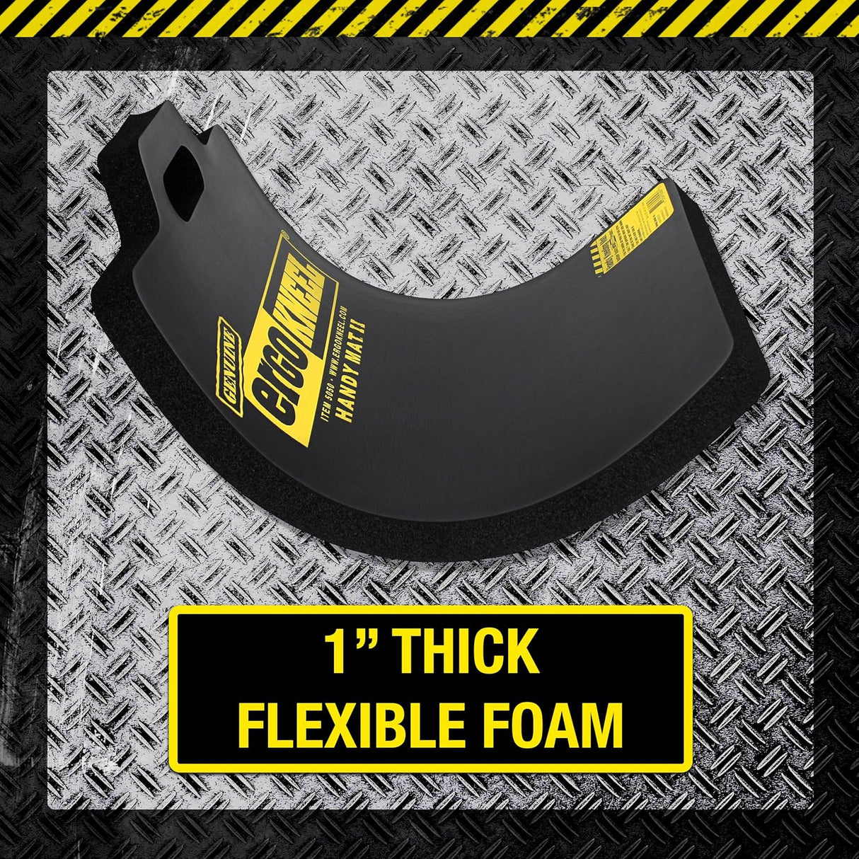 Foam Kneeling Pad – Extra Thick 1” Kneeling Mat 14” x 21” | Large Working Pad for Knees & Back | Heavy-Duty Anti-Fatigue Knee Mat | Portable Industrial Kneeling Pad