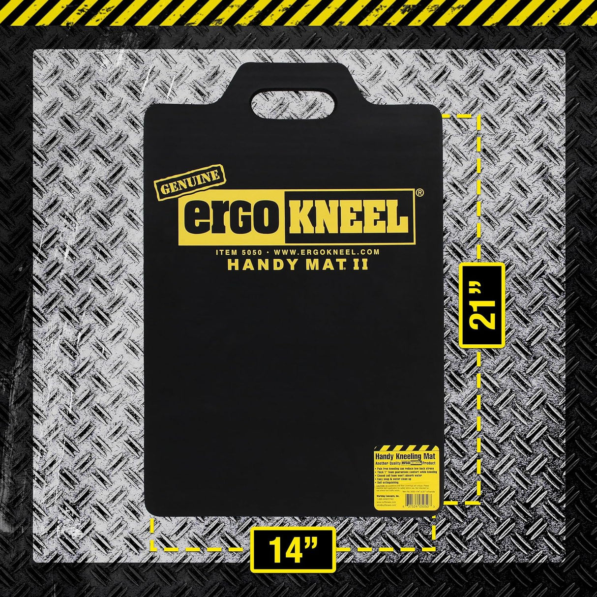Foam Kneeling Pad – Extra Thick 1” Kneeling Mat 14” x 21” | Large Working Pad for Knees & Back | Heavy-Duty Anti-Fatigue Knee Mat | Portable Industrial Kneeling Pad
