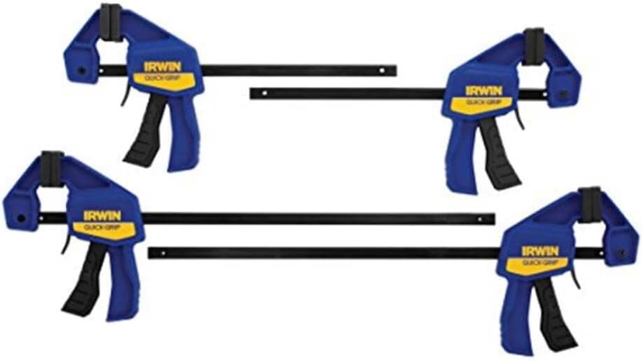 IRWIN QUICK-GRIP One-Handed Mini Bar Clamp 2 Pack, 6", 1964743