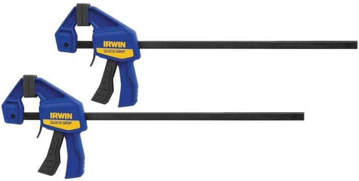 IRWIN QUICK-GRIP One-Handed Mini Bar Clamp 2 Pack, 6", 1964743