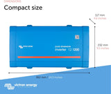 Victron Energy 1200VA 12-Volt 120V AC Pure Sine Wave Inverter- NEMA 5-15R