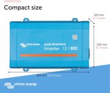 Victron Energy 800VA 12-Volt 120V AC Pure Sine Wave Inverter, NEMA 5-15R
