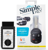 Simple Key, Key Fob and Key Programmer 3 Button Keypads, Key Replacement Remote Kit, Simple Key Programmer for Select Ford, Lincoln, Mercury, and Mazda Vehicles