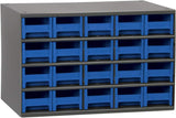 Akro-Mils Steel Garage Storage Cabinet, Small Parts Organizer Metal Cabinet for Hardware, Nails, Screws, Bolts, Nuts, and More, 17" W x 11" D x 11" H, 20-Drawer, Gray Cabinet/Gray Drawers (19320)