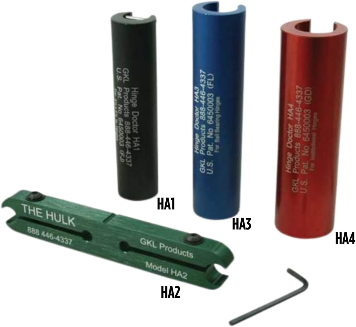 Hinge Doctor Full Set HA1234 Door Hinge Adjustment Tool Set GKL