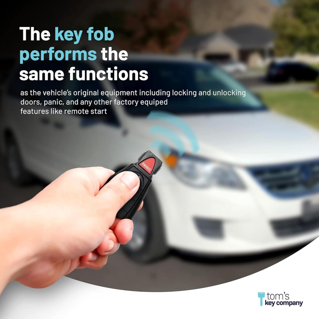 Simple Key, Key Fob and Key Programmer with Interchangeable 3 & 4 Button Keypads Compatible for Select Chrysler, Dodge, Jeep, Ram, Volkswagen Vehicles, Simple Key Replacement Kit
