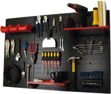 Wall Control Pegboard Organizer 4 ft. Metal Pegboard Standard Tool Storage Kit with Gray Toolboard and White Accessories