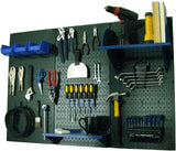 Wall Control Pegboard Organizer 4 ft. Metal Pegboard Standard Tool Storage Kit with Gray Toolboard and White Accessories