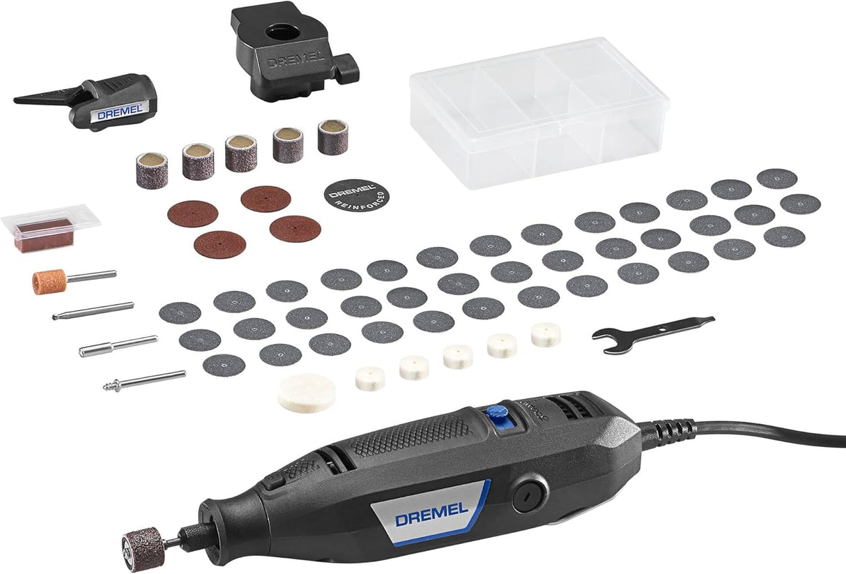 Dremel 3100-1/15 Variable Speed Rotary Tool Kit- 1 Attachment and 15 Accessories, Ideal for a Variety of Crafting and DIY Projects- Cutting, Sanding, Grinding, Polishing, Drilling, and Engraving