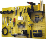 Wall Control Pegboard Organizer 4 ft. Metal Pegboard Standard Tool Storage Kit with Gray Toolboard and White Accessories