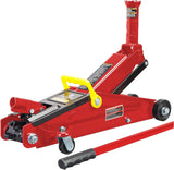 BIG RED T82001S Torin Hydraulic Trolley Service/Floor Jack Combo with 2 Jack Stands and Blow Mold Carrying Storage Case, 2 Ton (4,000 lb) Capacity, Red