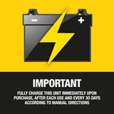 STANLEY 1000 Peak Amp Automotive Jump Starter, Portable Power – 2.1A/10W USB Port, 12V Outlet, 120 PSI Air Compressor for Tires, Bikes & Sports Equipment