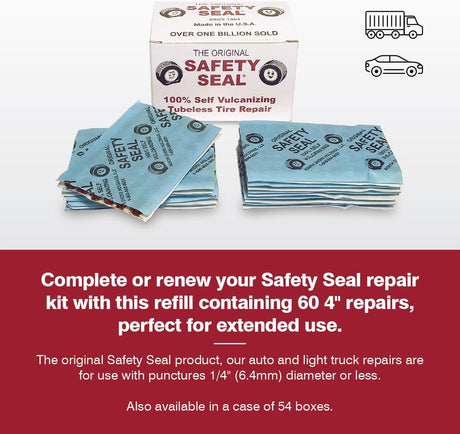 Safety Seal – Auto/LT Repair Refill, 60 Standard Repairs (4")
