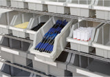 Seville Classics Commercial 7-Tier Platinum/Gray NSF 22-Bin Rack Storage System