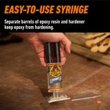 Gorilla 2 Part Epoxy, Clear Epoxy, 0.85 Ounce Syringe (Pack of 1) - 5 Minute Set, Incredibly Strong Bonding
