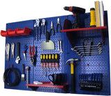 Wall Control Pegboard Organizer 4 ft. Metal Pegboard Standard Tool Storage Kit with Gray Toolboard and White Accessories