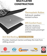 3D MAXpider Custom Fit Kagu Cargo Liner (Black) Compatible with Tesla Model Y 5-Seat 2020-2026 - Rear Upper Cross Fold Cargo Liner
