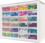IRIS USA Screw Tool Organizer Small Parts Cabinet, 36-Drawer, Electronics Hardware Nuts and Bolts Plastic Storage Drawers Garage Storage, Stackable Bead Craft Organizer Building Bricks Sorter, Black