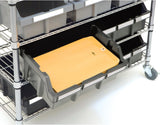 Seville Classics Commercial 7-Tier Platinum/Gray NSF 22-Bin Rack Storage System