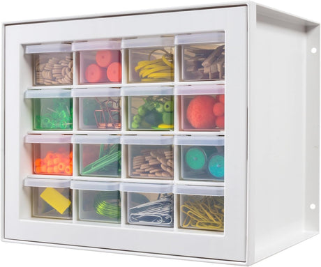 IRIS USA Screw Tool Organizer Small Parts Cabinet, 36-Drawer, Electronics Hardware Nuts and Bolts Plastic Storage Drawers Garage Storage, Stackable Bead Craft Organizer Building Bricks Sorter, Black