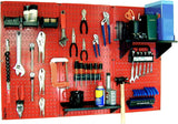 Wall Control Pegboard Organizer 4 ft. Metal Pegboard Standard Tool Storage Kit with Gray Toolboard and White Accessories