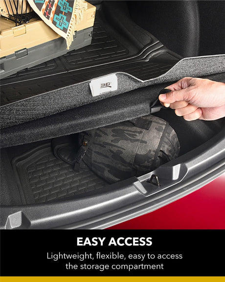 3D MAXpider Custom Fit Kagu Cargo Liner (Black) Compatible with Tesla Model Y 5-Seat 2020-2026 - Rear Upper Cross Fold Cargo Liner