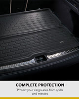 3D MAXpider Custom Fit Kagu Cargo Liner (Black) Compatible with Tesla Model Y 5-Seat 2020-2026 - Rear Upper Cross Fold Cargo Liner