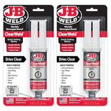 J-B Weld 50112 ClearWeld 5 Minute Set Epoxy Syringe - Clear - 25 ml, 25ml