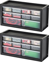 IRIS USA Screw Tool Organizer Small Parts Cabinet, 36-Drawer, Electronics Hardware Nuts and Bolts Plastic Storage Drawers Garage Storage, Stackable Bead Craft Organizer Building Bricks Sorter, Black