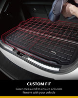 3D MAXpider Custom Fit Kagu Cargo Liner (Black) Compatible with Tesla Model Y 5-Seat 2020-2026 - Rear Upper Cross Fold Cargo Liner