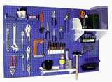 Wall Control Pegboard Organizer 4 ft. Metal Pegboard Standard Tool Storage Kit with Gray Toolboard and White Accessories