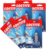 Loctite Super Glue Gel Control, Clear, 0.14 fl oz Bottle, 6 Pack - Superglue for Plastic, Wood, Metal, Crafts & Repair, Cyanoacrylate Adhesive Instant Glue, Quick Dry