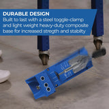 Kreg K4 Pocket Hole Jig - Adjustable, Versatile Jig for Strong Joints - Create Perfect, Rock-Solid Joints - Easily Adjustable Drill Guides - For Materials 1/2" to 1 1/2" Thick