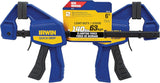 IRWIN QUICK-GRIP One-Handed Mini Bar Clamp 2 Pack, 6", 1964743