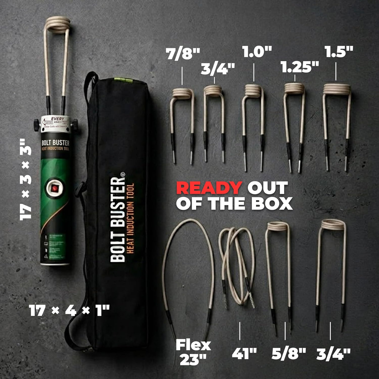 Magnetic Induction Heater – 1800W 110V Handheld Magnetic Heat Induction Tool with Advanced Coil Kit for Bolt Removal