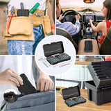 24 in 1 Magnetic Screwdriver Set, DIY Ratchet Screwdriver Set, Multi Bit Magnetic Drive Set with Detachable Ratchet Handle, Portable Precision Repair Tool Kit for Furniture Computer Bicycle
