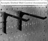 Wall Control Pegboard Organizer 4 ft. Metal Pegboard Standard Tool Storage Kit with Gray Toolboard and White Accessories