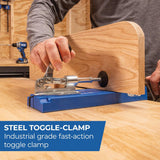 Kreg K4 Pocket Hole Jig - Adjustable, Versatile Jig for Strong Joints - Create Perfect, Rock-Solid Joints - Easily Adjustable Drill Guides - For Materials 1/2" to 1 1/2" Thick