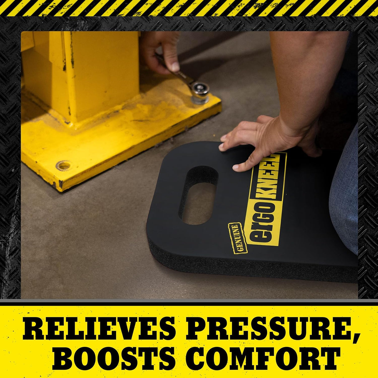 Foam Kneeling Pad – Extra Thick 1” Kneeling Mat 8” x 20” | Working Pad for Knees & Back | Heavy-Duty Anti-Fatigue Knee Mat | Portable Industrial Kneeling Pad, Garden Mat