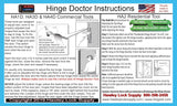 PRICE - Hinge Doctor HA1D/HA3D Set For Commercial Hinges
